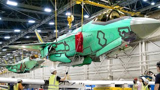 Tour of Billion  US Advanced Factories Producing F35 and F16 Jet Fighter  Production Line [upl. by Shirley]