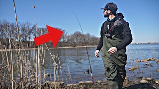 fishing the Delaware River in March NJ Spring Fishing 2023 [upl. by Vas]