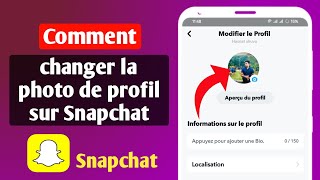 Comment changer la photo de profil sur Snapchat [upl. by Ramyar135]