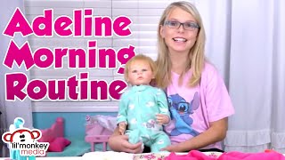 My Reborns Short  Reborn Baby Adeline Morning Routine shorts [upl. by Mckale725]