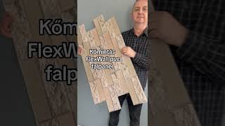 Kőmintás FlexWall pvc falburkolat Házilag felrakható falpanel DIY [upl. by Ojela]