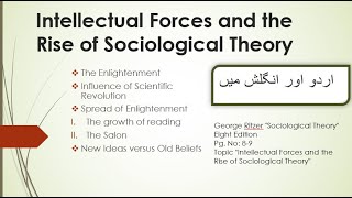 Intellectual forces amp Rise of Sociological theorySocial Theory part 2 from Book of George Ritzer [upl. by Orman990]