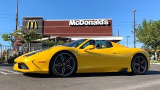 MCDONALDS DRIVE THRU IN A FERRARI [upl. by Schwab]