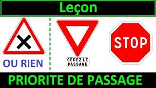 Code de la route Leçon 1  Priorité de passage [upl. by Ann243]