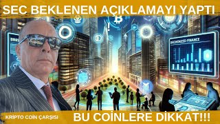 BİTCOİN ALTCOİN  SEC BEKLENEN AÇIKLAMAYI YAPTI  ÇOOOK YÜKSELECEKLER ÇOOOK  2024 [upl. by Henricks]