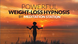 Powerful Weightloss amp Exercise Sleep Hypnosis Guided Meditation Program Yourself to Lose Weight [upl. by Aenej209]