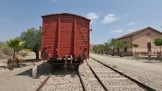 Caminando por la vía del tren en la antigua estación de HuércalOvera [upl. by Newton]