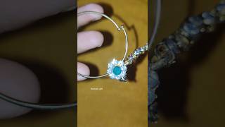 Bridal nose ring design 💚 nath nosepin nath ethnicnosering youtubeshorts bridalaccessories [upl. by Rilda]