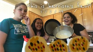 making pancakes with harrison osterfield’s recipe [upl. by Eilac595]