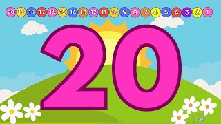 Count And Move  Counting Song for Kids  Count Down From 20 to 1 [upl. by Iana282]