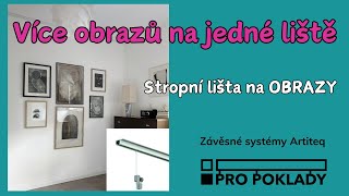 🛠✅ Instalace stropní závěsné lišty na obrazy ARTITEQ TOP RAIL [upl. by Devy]