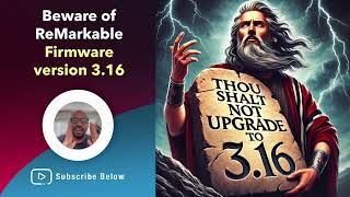 316 reMarkable Firmware Update Alert [upl. by Haron926]