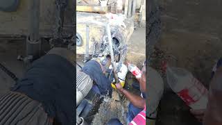 EXCAVATORS DEEPER STICK LINE BORING MACHINING TO SMOOTHEN THE WELD REPAIRED DAMAGED HOLE DOZERS [upl. by Zanas]