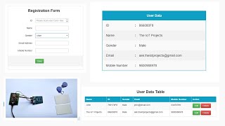 Connect RFID to PHP and MySQL Database with NodeMCU ESP8266 [upl. by Liberati]