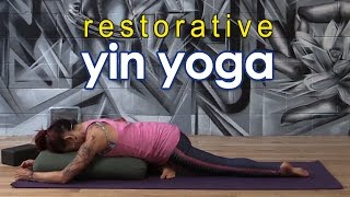 Restorative Yin Yoga  Relax and Renew [upl. by Ahcsropal]