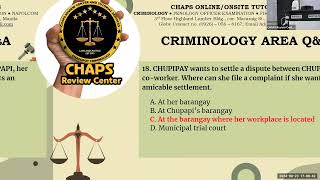 Questions and Answer sa Criminology Area bago umuwi [upl. by Negroj]