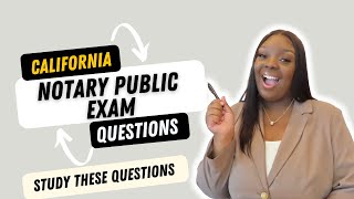 California Notary Public Exam Questions  What I Wish I Knew  What They DON’T tell you [upl. by Aidul]