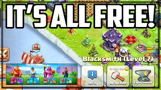 The FREE Clash of Clans Account  FREE Hero Equipment No Cash Clash 294 [upl. by Pascia]