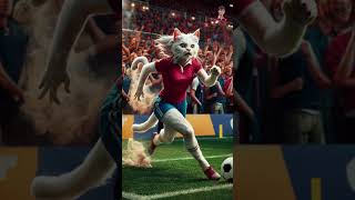 Cat football playing video catvideos catsoundstoattractcatsCatfootdballpayling [upl. by Julia]