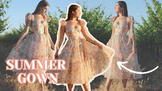 I Made a Gown for Summer Bustier Bodice Princess Dress DIY [upl. by Frangos]