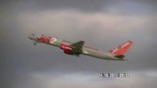 Jet2 757 Takeoff Manchester Beautiful sound [upl. by Helfant]