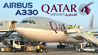 Qatar Airways  Airbus A330200 DubaiDoha  Qatar Airways Economy class  Trip Report [upl. by Ashley]