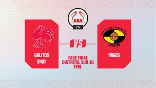 Fase Final Distrital de Sub 16 Feminino  Galitos Enat vs Vagos [upl. by Ware]