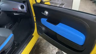 FIAT 500 DOOR PANEL REMOVAL HOW TO REMOVE DOOR PANEL FIAT 500 RIGHT SIDE TÜRVERKLEIDUNG AUSBAUEN [upl. by Arluene540]