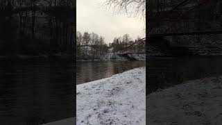 Winter by the river Steinkjer Norway [upl. by Eddina]