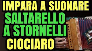 Stornelli ciociari lezione FACILE del SALTARELLO CIOCIARO a Stornelli  Organetto [upl. by Anifares]