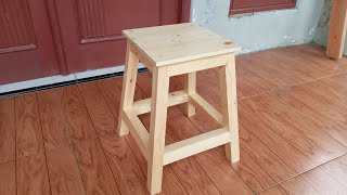 Make a wooden chair  DIY bar stool [upl. by Rainie]