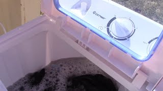 How To Use The Costway Portable Washing Machine [upl. by Rogerg]