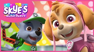 Rockys Mighty Pup Recycling Lesson  Skyes Music Party  PAW Patrol Music Cartoons for Kids [upl. by Etnuad]