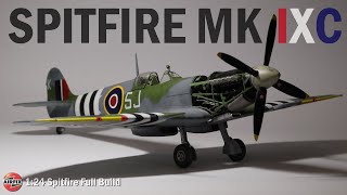 Airfixs Brand New 124 Spitfire MkIXC  Full Build  HD [upl. by Nealey540]