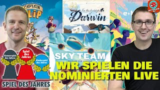 SPIEL DES JAHRES 2024 Wir spielen die nominierten LIVE [upl. by Anad]