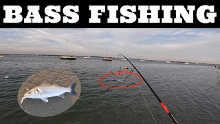 BASS Fishing Sandy Point  Lure Fishing  Hayling Island [upl. by Lillith]