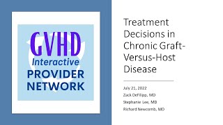 Treatment Decisions in Chronic GVHD [upl. by Craven]