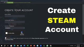 How to Create a STEAM Account 2024 [upl. by Iem225]