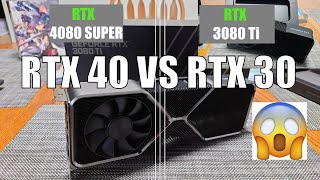 RTX 4080 SUPER vs RTX 3080 Ti [upl. by Nydroj]