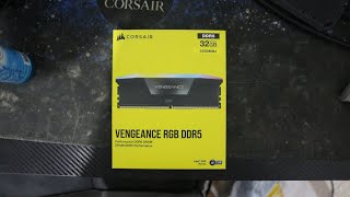 Corsair Vengeance RGB 2x16GB DDR5 5200MHz CL40 Unboxing [upl. by Neerihs]