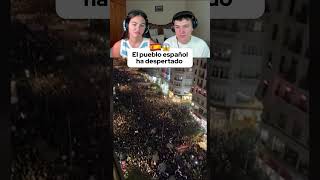 EL PUEBLO ESPAÑOL HA DESPERTADO💪🇪🇦 noticias españa shortsvideo viralvideo [upl. by Odrawde]