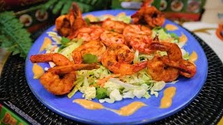 Achiote Shrimp made with Del Mayab Achiote Presented by La Perla Spice Co [upl. by Aryan]