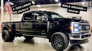 2023 F350 LARIAT DUALLY ✅ SHADOW BLACK PAINT AFTER MARKET WHEELS [upl. by Klemens154]