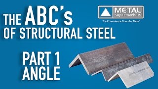 ABCs of Structural Steel  Part 1 Angle  Metal Supermarkets [upl. by Lew]