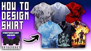 How To Make A Realistic Shirt Mockup With The Oxygengrey Shirt Mockups Pack [upl. by Cromwell]