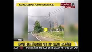 Tornada filmata in Romania ciclonul face prapad [upl. by Engud]