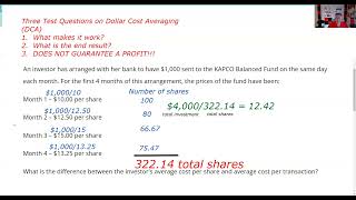 Dollar Cost Averaging  VERY TESTABLE on SIE Exam Series 6 Exam Series 7 Exam amp Series 6566 Exams [upl. by Lyda]