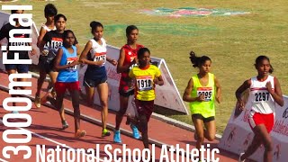 3000m Girls U17 Final 65th National School Athletic Championship 2019 [upl. by Bendite]