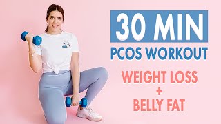 PCOS Home Workout for Weight Loss  Belly Fat [upl. by Pammie898]