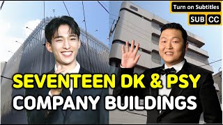 Walk to SEVENTEEN Dokyeom DK and PSY Gangnam Style Company Buildings 도겸 싸이 [upl. by Shishko]